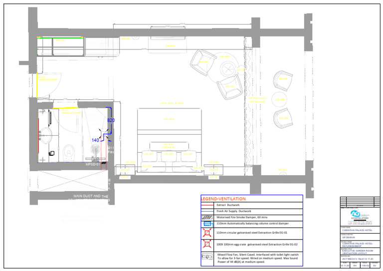 Ventilation Layout for Corinthia Hotel | PDF | Duct (Flow) | Home Appliance