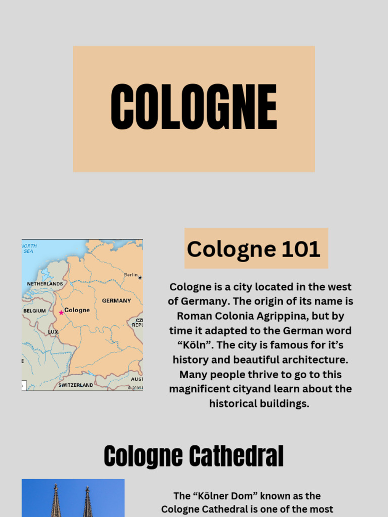 Explore Cologne: History & Landmarks | PDF