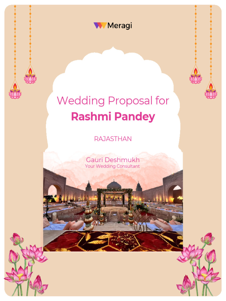 Rajasthan Wedding Proposal & Budget Guide | PDF