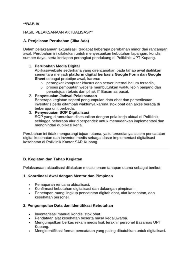 Bab Iv Bab V Sop | PDF
