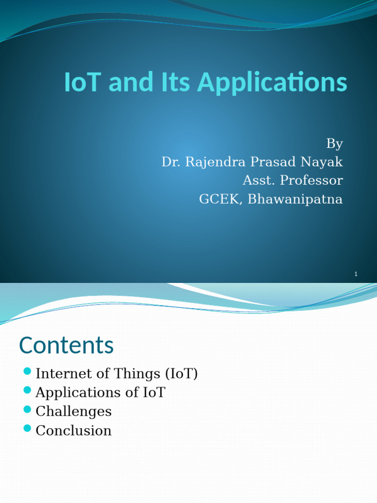 IoT Applications | PDF | Internet Of Things | Home Automation