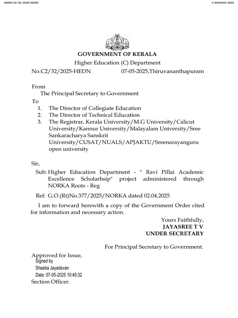 Government of Kerala | PDF