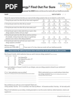 Total Nasal Symptom Score Questionnaire | PDF | Clinical Medicine ...