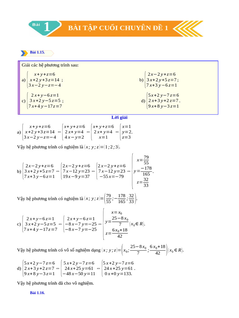 Chu de 1 - b3 - BT Cuoi CD - Equa | PDF