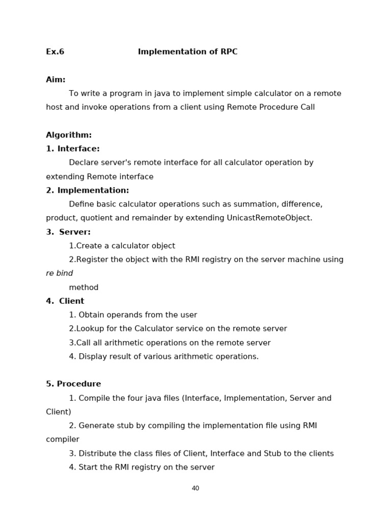 Ex 6 | PDF | Java (Programming Language) | Systems Architecture