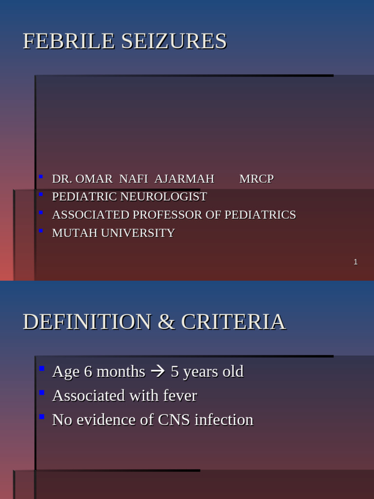 Understanding Febrile Seizures in Children | PDF | Meningitis | Epilepsy