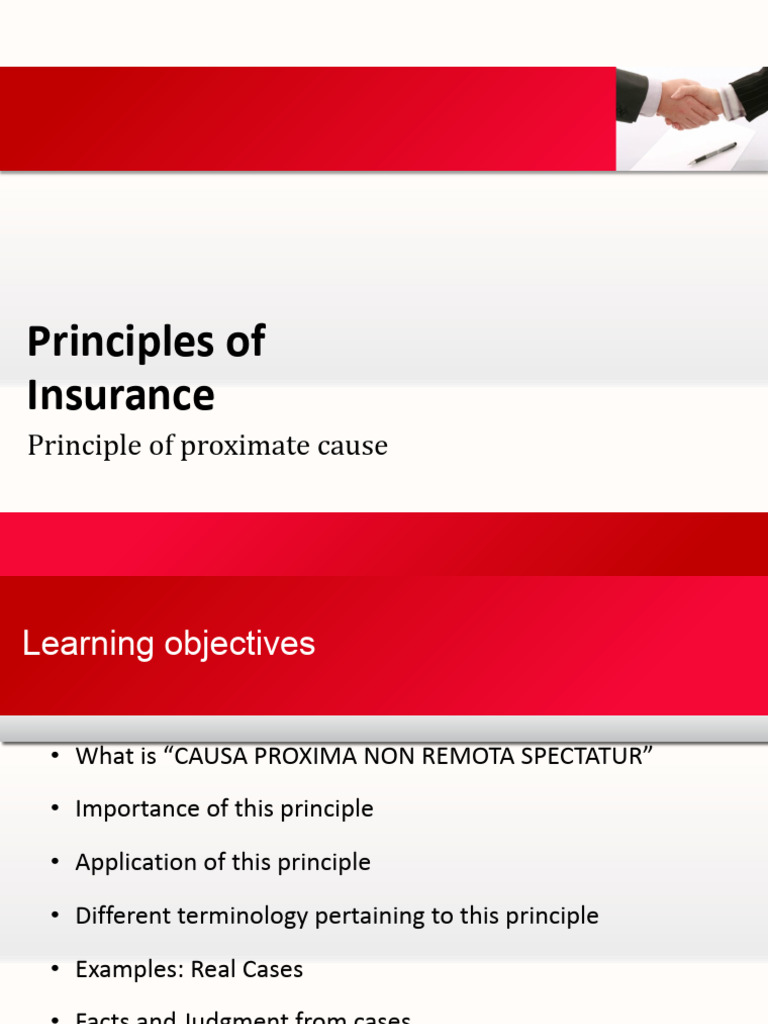 Understanding Proximate Cause in Insurance | PDF | Insurance ...