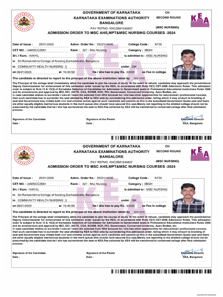 Nikhi Addmission | PDF