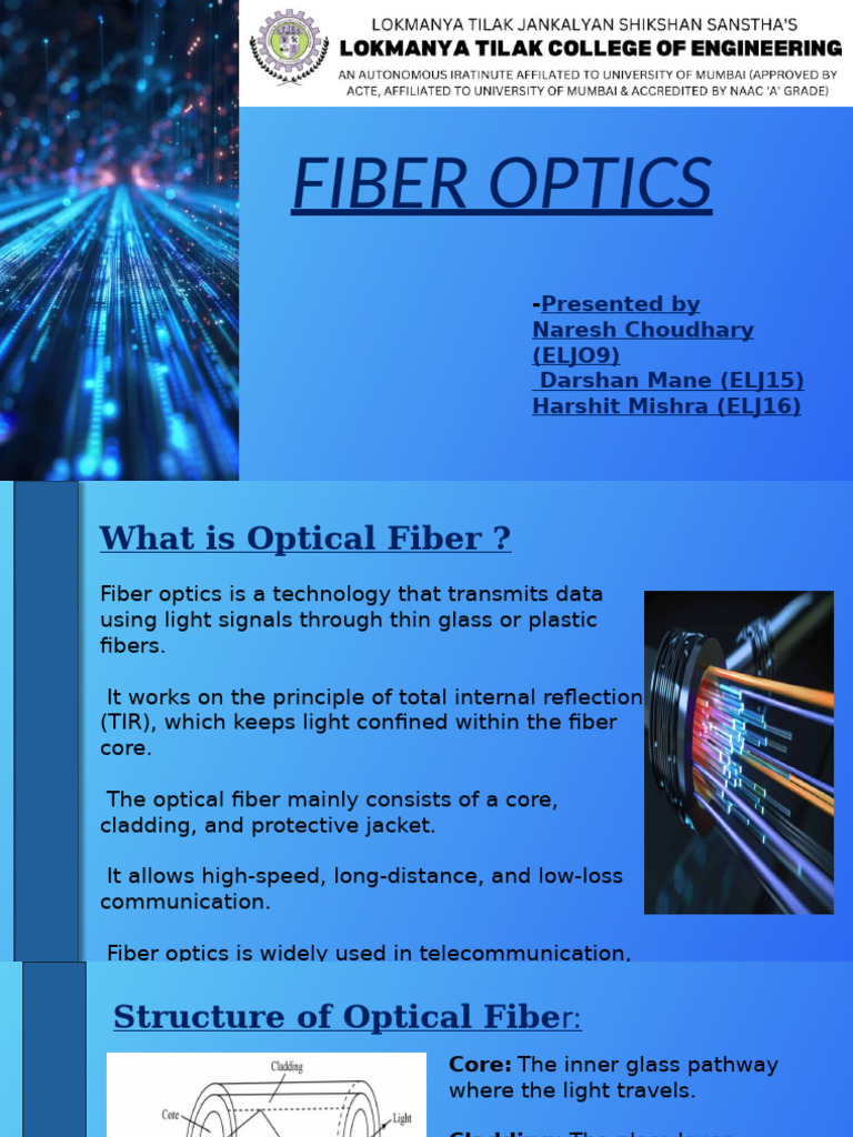 Understanding Fiber Optics Technology | PDF | Optical Fiber | Optics