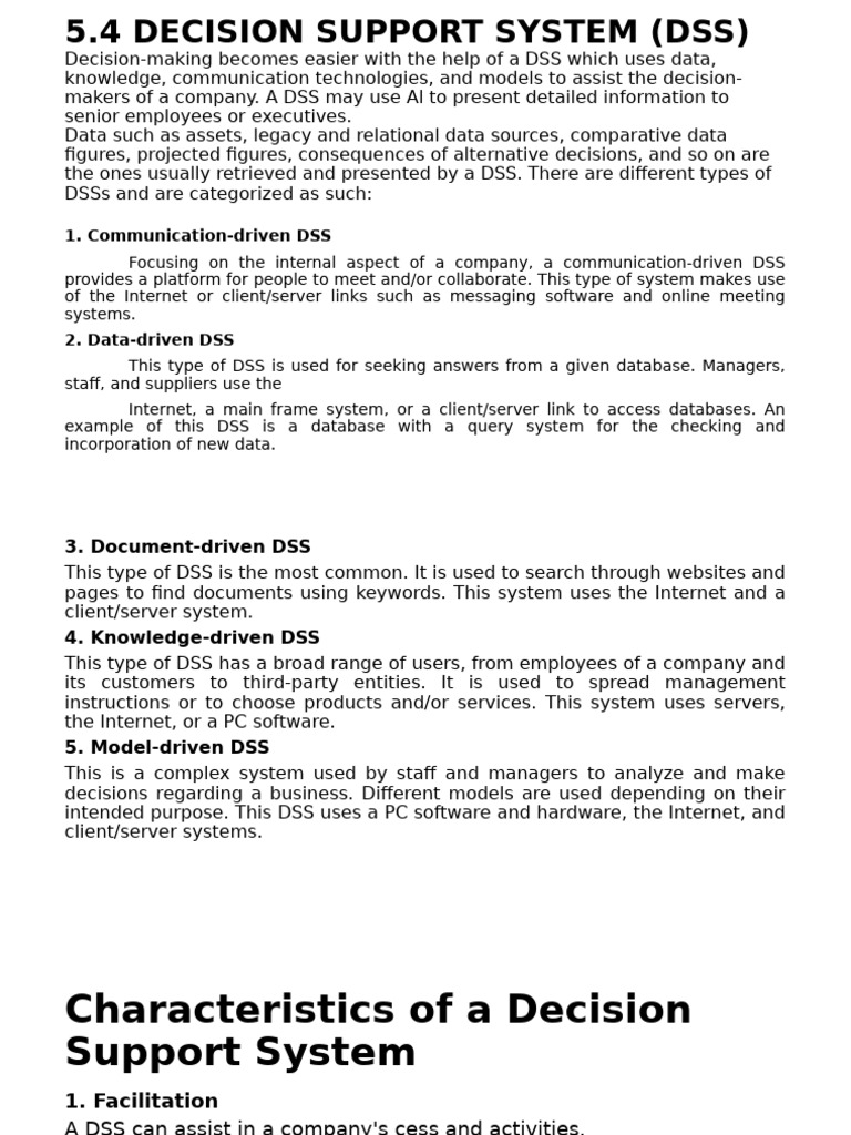 For Group 4 | PDF | System | Decision Support System
