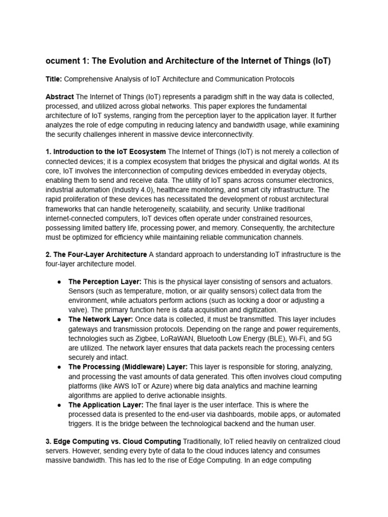 Untitled Document | PDF | Internet Of Things | Computer Network