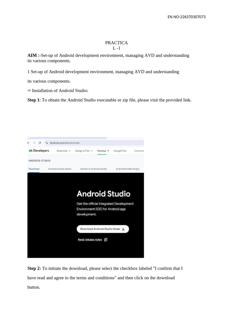 Android Development Environment Setup | PDF | Microsoft Windows ...