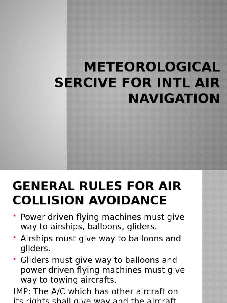 Rules of Air (Air Regulations) | PDF | Visual Flight Rules | Instrument ...
