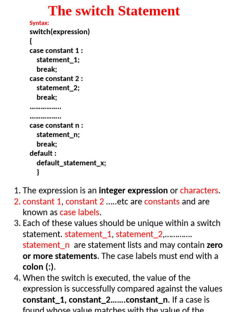 9.switch and Goto.2k21 | PDF | Computer Programming | Software Engineering