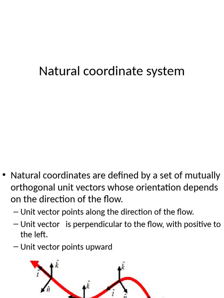 2. Natural Coordinate System | PDF | Euclidean Vector | Coordinate System