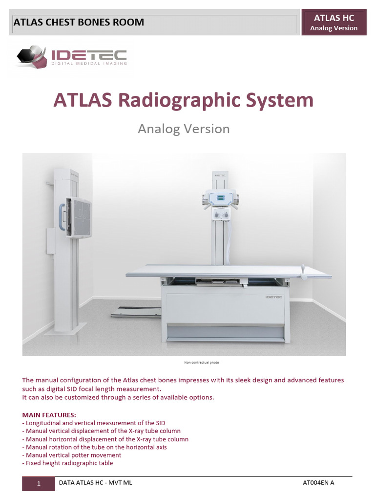 Atlas Chest Bones Room X-ray System | PDF | Rotation | X Ray