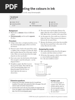 Ink Chromatography Lab Guide | PDF | Chromatography | Ink
