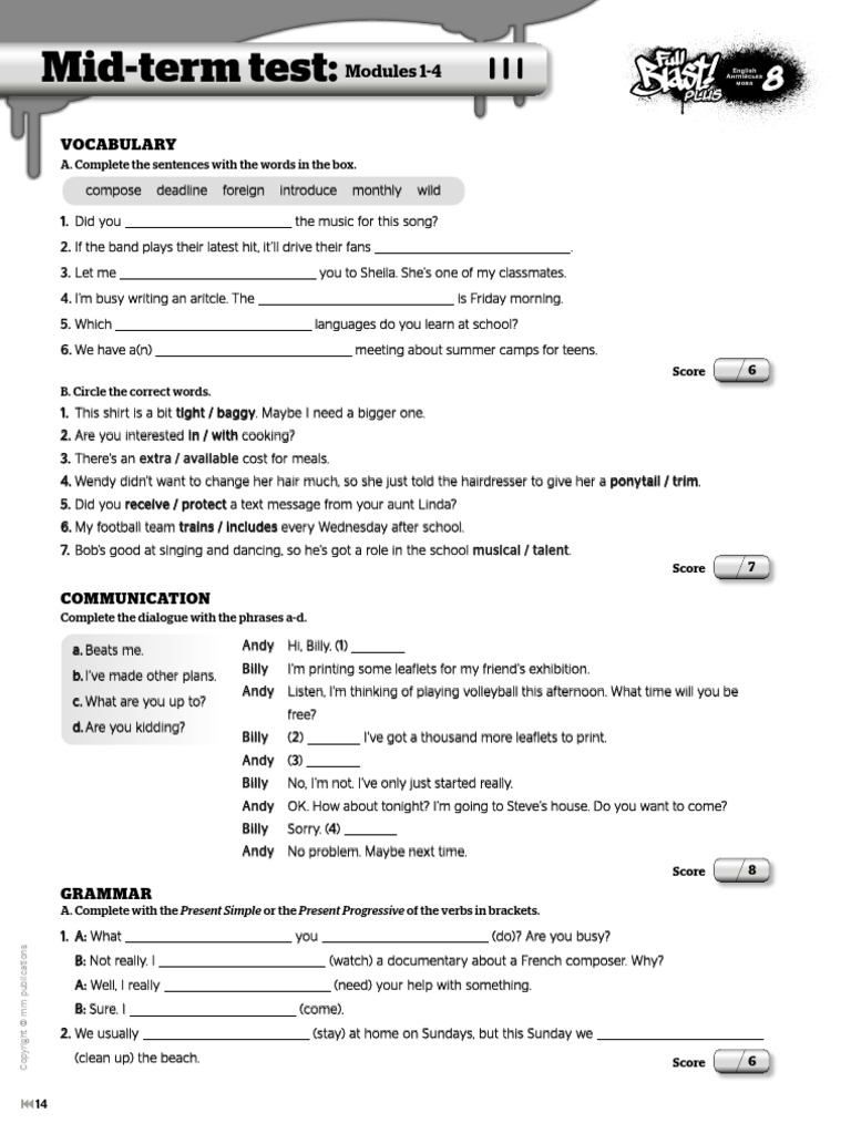 Vocabulary and Grammar Test Guide | PDF | Lisbon | Linguistics