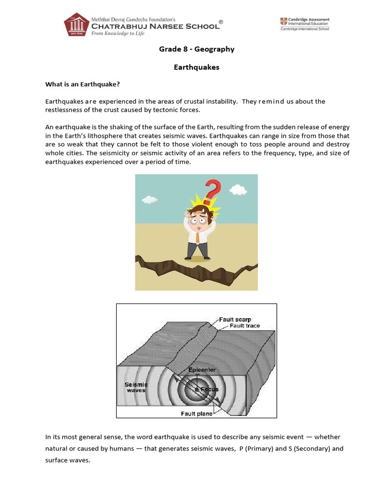 Understanding Earthquakes: Causes & Effects | PDF | Earthquakes | Plate ...