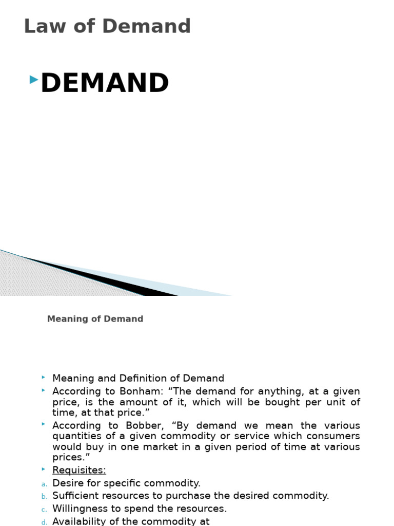 Understanding Demand and Its Factors | PDF | Elasticity (Economics ...