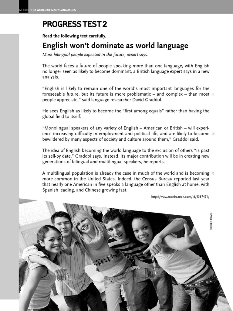 Future of English as World Language | PDF | Multilingualism | English ...