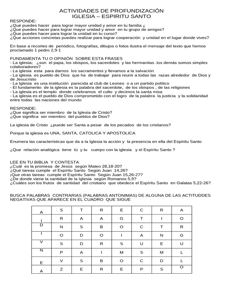 Unidad y Amor en la Comunidad Cristiana | PDF | Iglesia cristiana ...