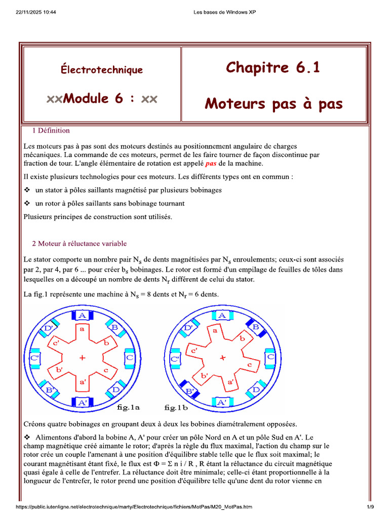 Moteur Pas Apas | PDF