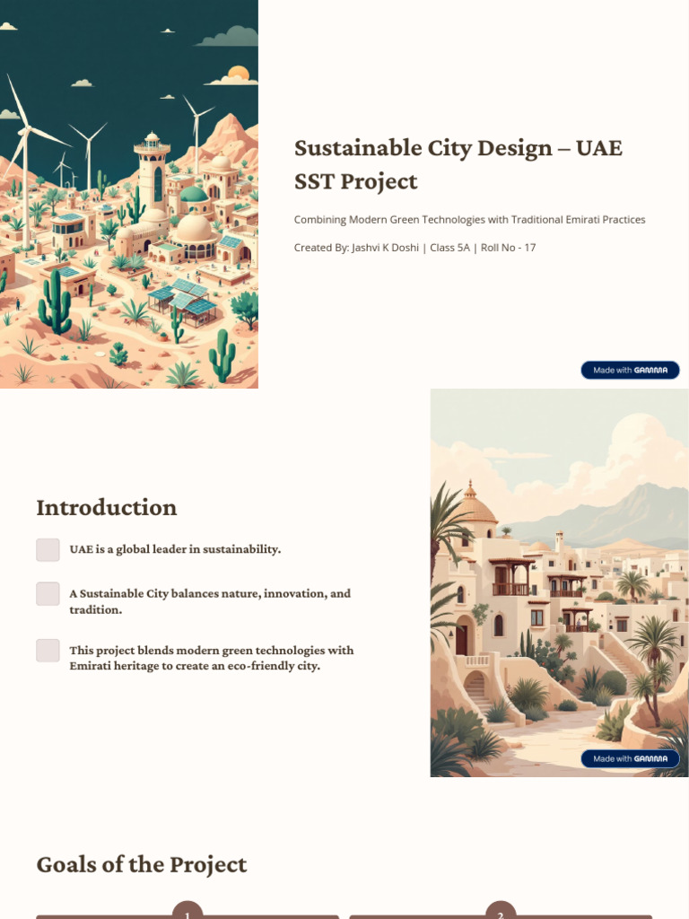 Sustainable City Design in UAE | PDF | Sustainable City | Environmental ...