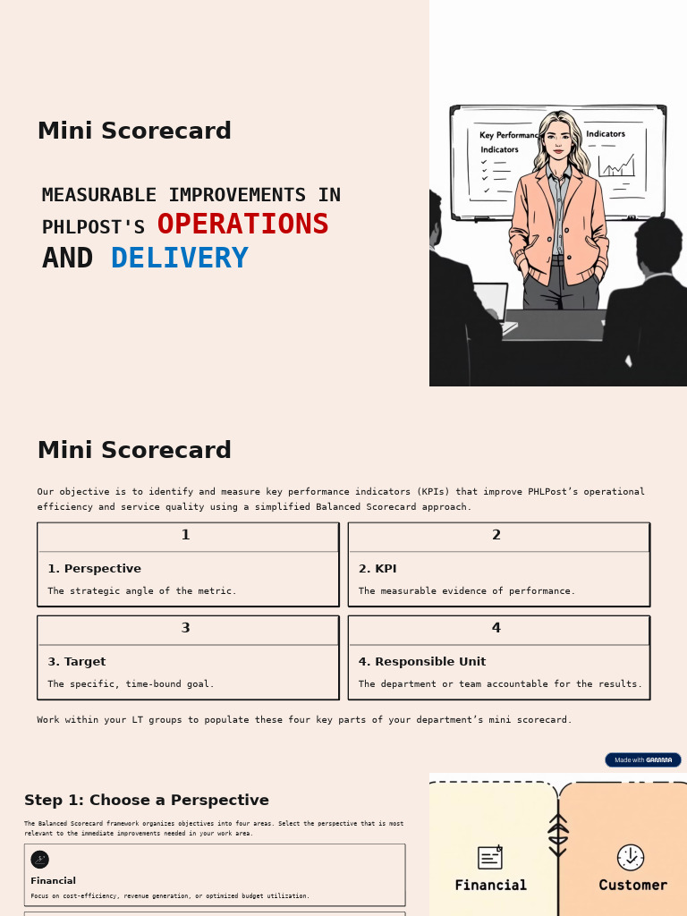 Building Your Mini Scorecard | PDF | Performance Indicator | Business