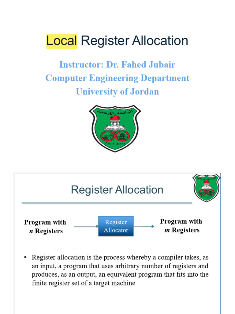 Local Register Allocation Techniques | PDF | Computer Architecture ...