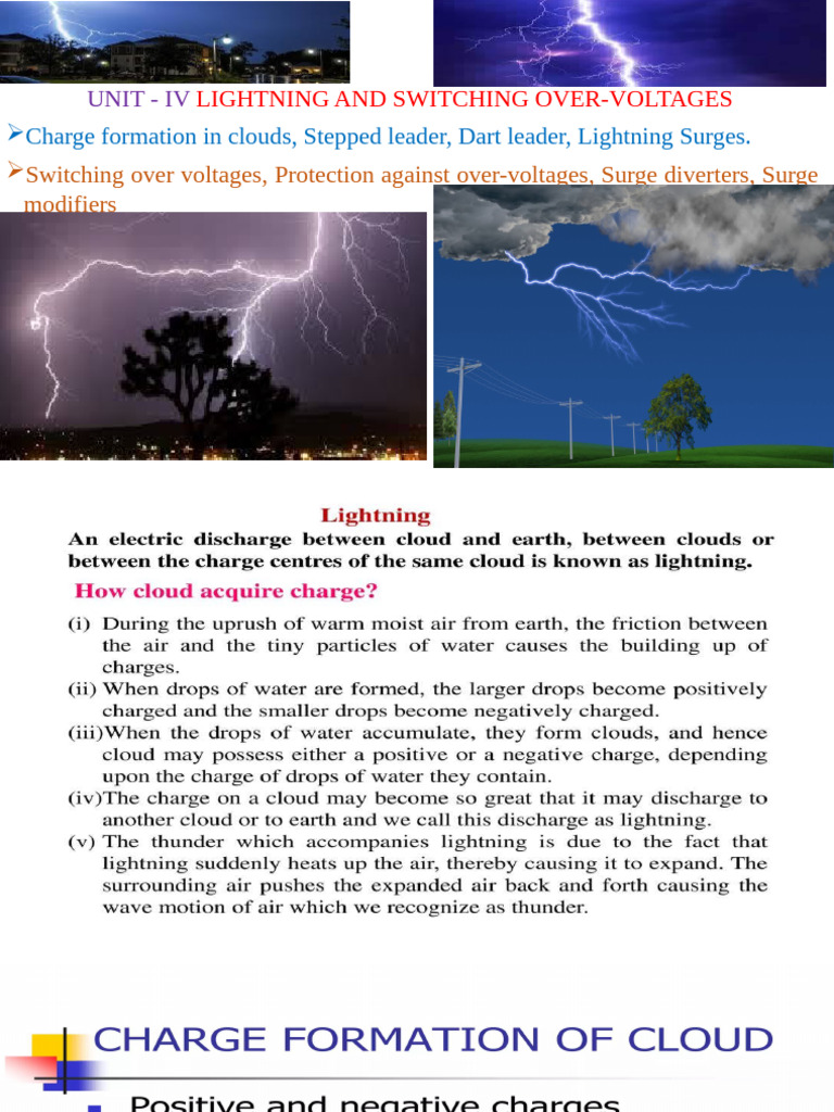 Lightning and Switching Over-Voltages Explained | PDF | Lightning ...