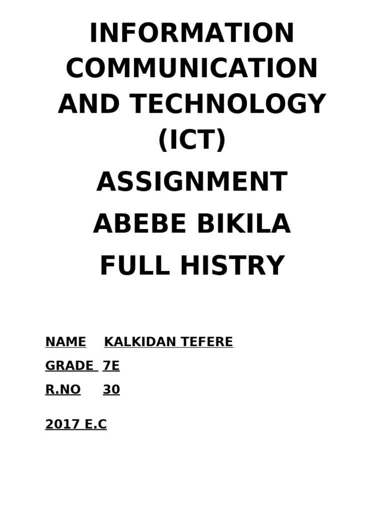 Information Communication and Technology | PDF