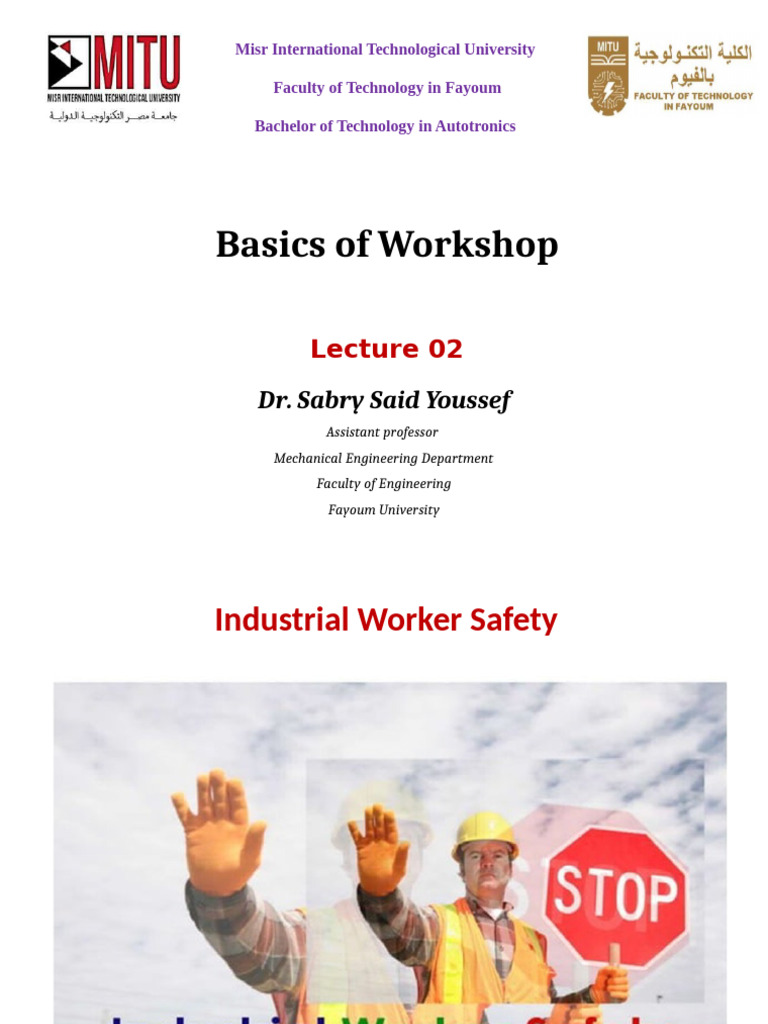 Industrial Safety Basics for Workshops | PDF