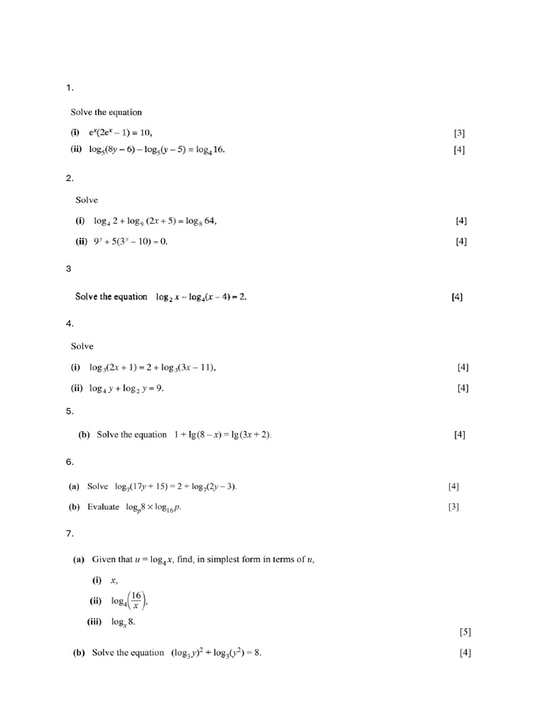 Logarithm | PDF