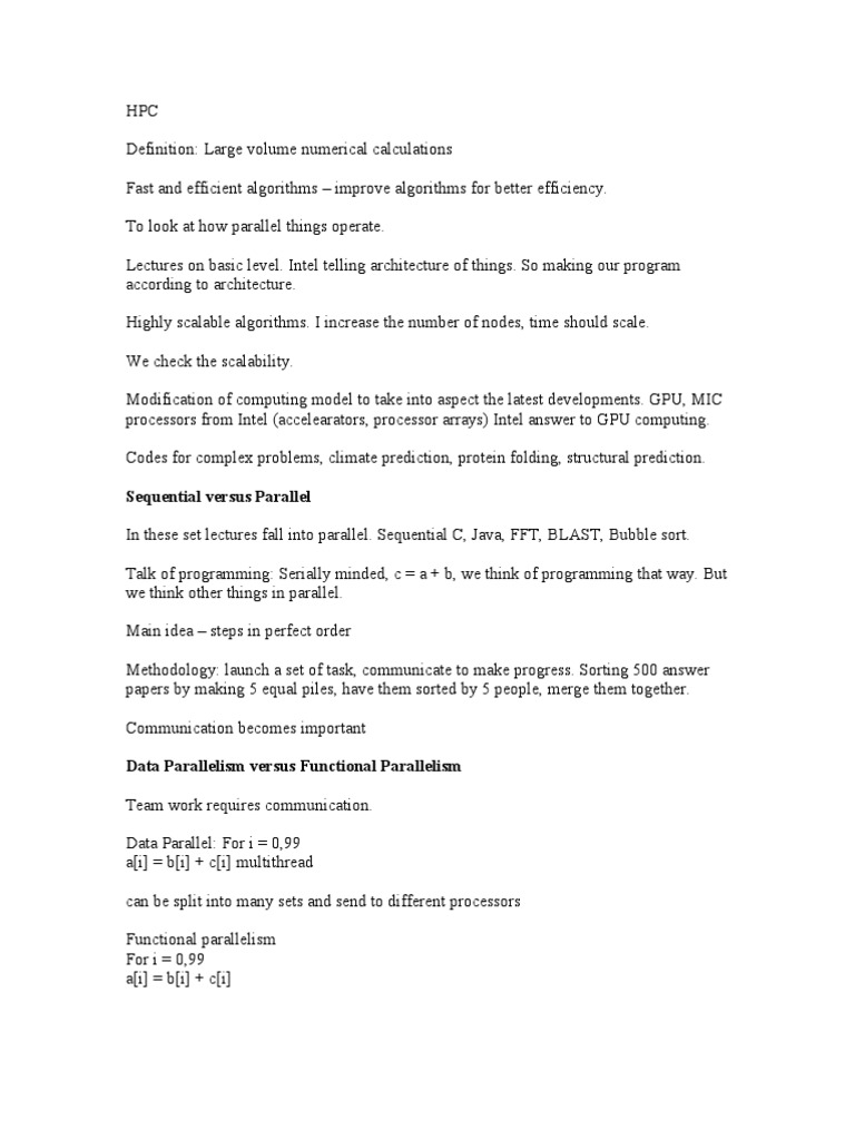 Sequential Versus Parallel | PDF | Parallel Computing | Central ...