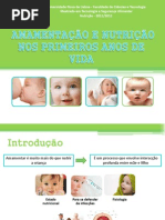 Amamentação e nutrição nos primeiros anos de vida