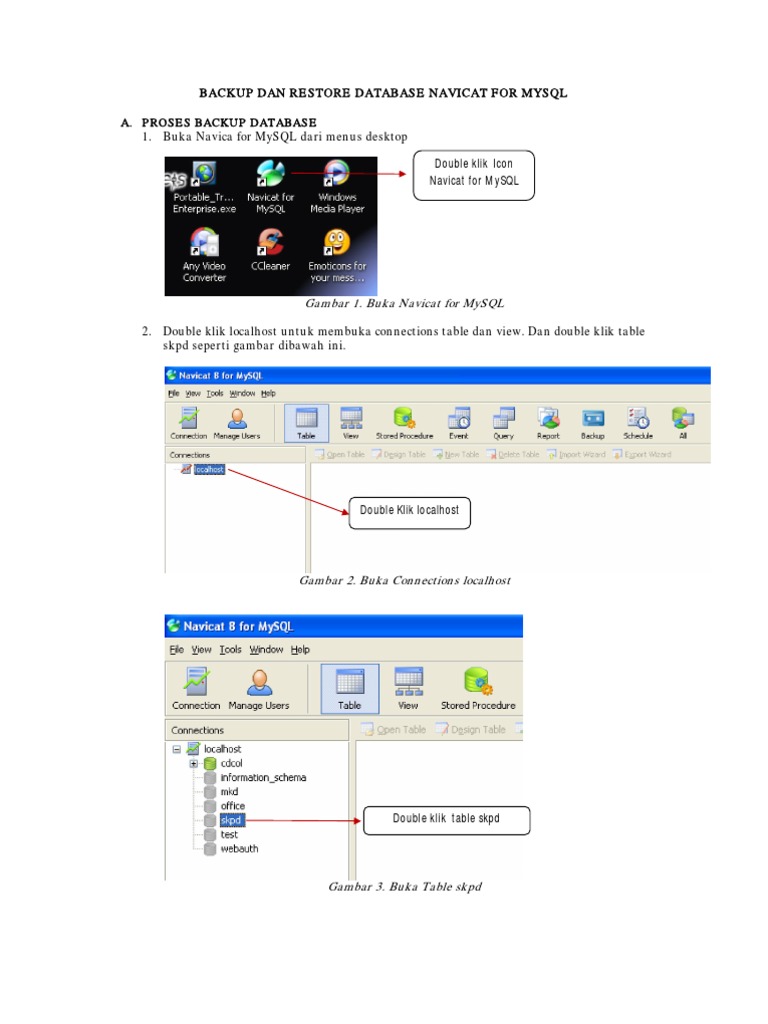 Cara Backup Dan Restore Database | PDF