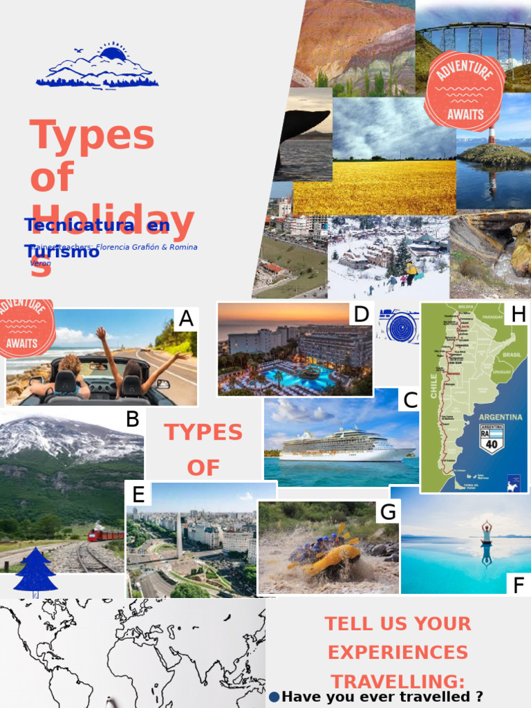 Types of Holidays in Tourism Education | PDF