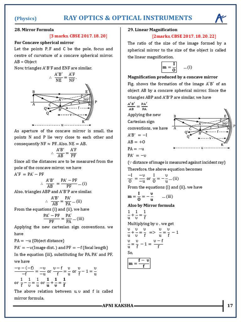 Ray & Wave Optics | PDF | Optics | Atomic