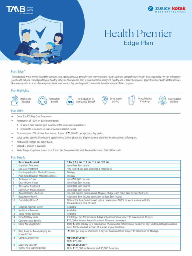 TMB - Health Premier - One Pager - Edge - V1 (25-26) - 12092025 | PDF ...