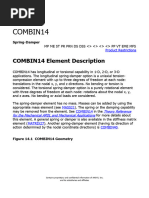 COMBIN14 Spring-Damper Element Guide | PDF | Force | Damping
