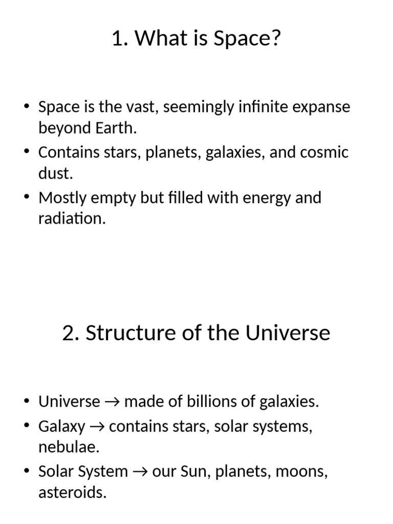 Understanding Space and the Universe | PDF