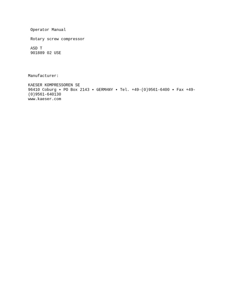 ASD T 901889 02USE Operator Manual PDF | PDF | Clothes Dryer ...