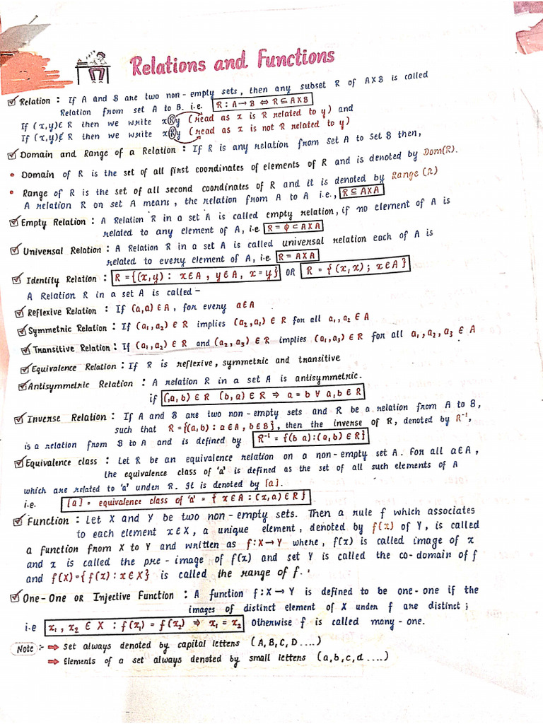Class 12 Maths Formulas | PDF