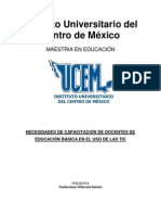 Nececidades de Capacitacion de Docentes