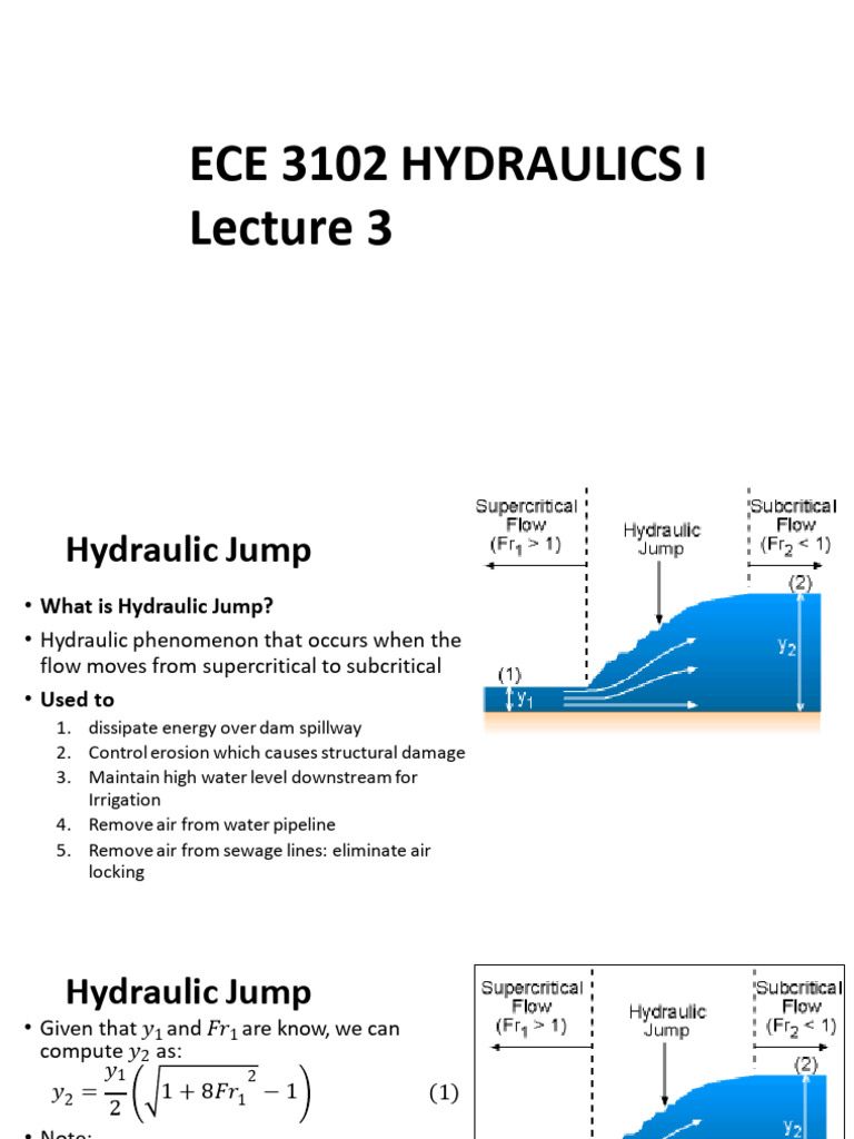 Understanding Hydraulic Jumps in Flow | PDF | Civil Engineering | Soft ...