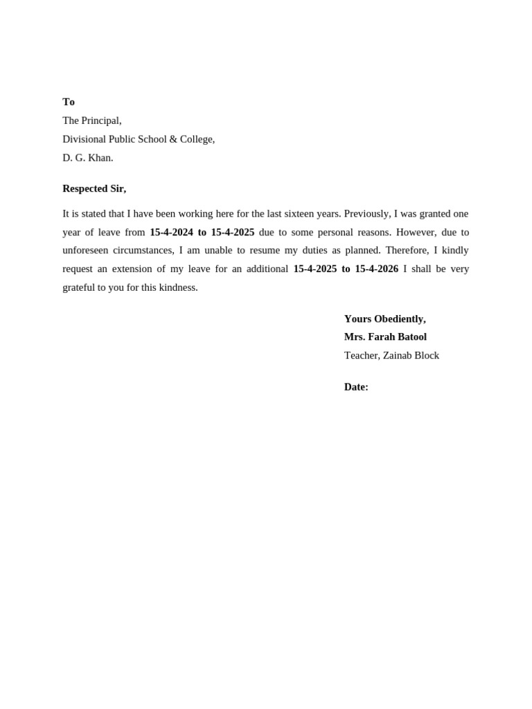 Fahra Batool Application | PDF