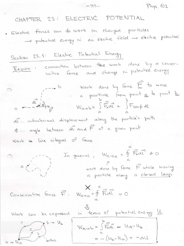FIZ102E Lecture 03 Notes | PDF