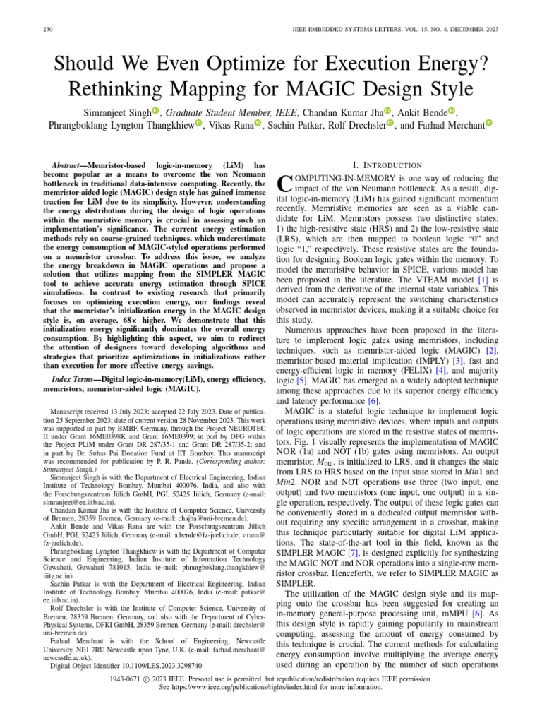 Should We Even Optimize For Execution Energy Rethinking Mapping For ...