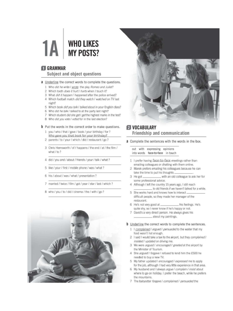 Unit 1 (Workbook) | PDF
